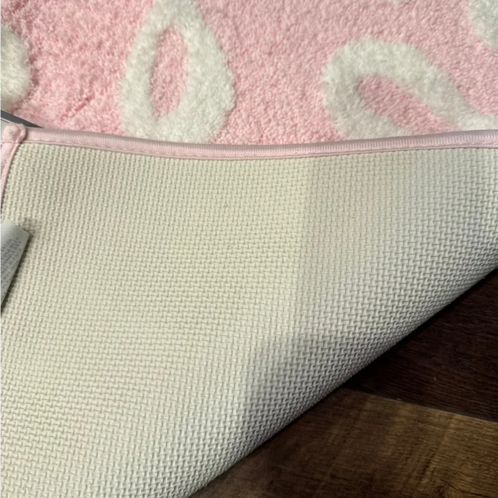 Pink Bow Bath Rug